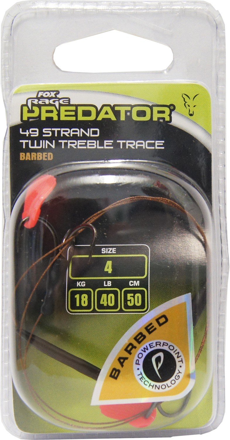 Fox RagePredator 49 Strand Float Trace 50cm Barbed
