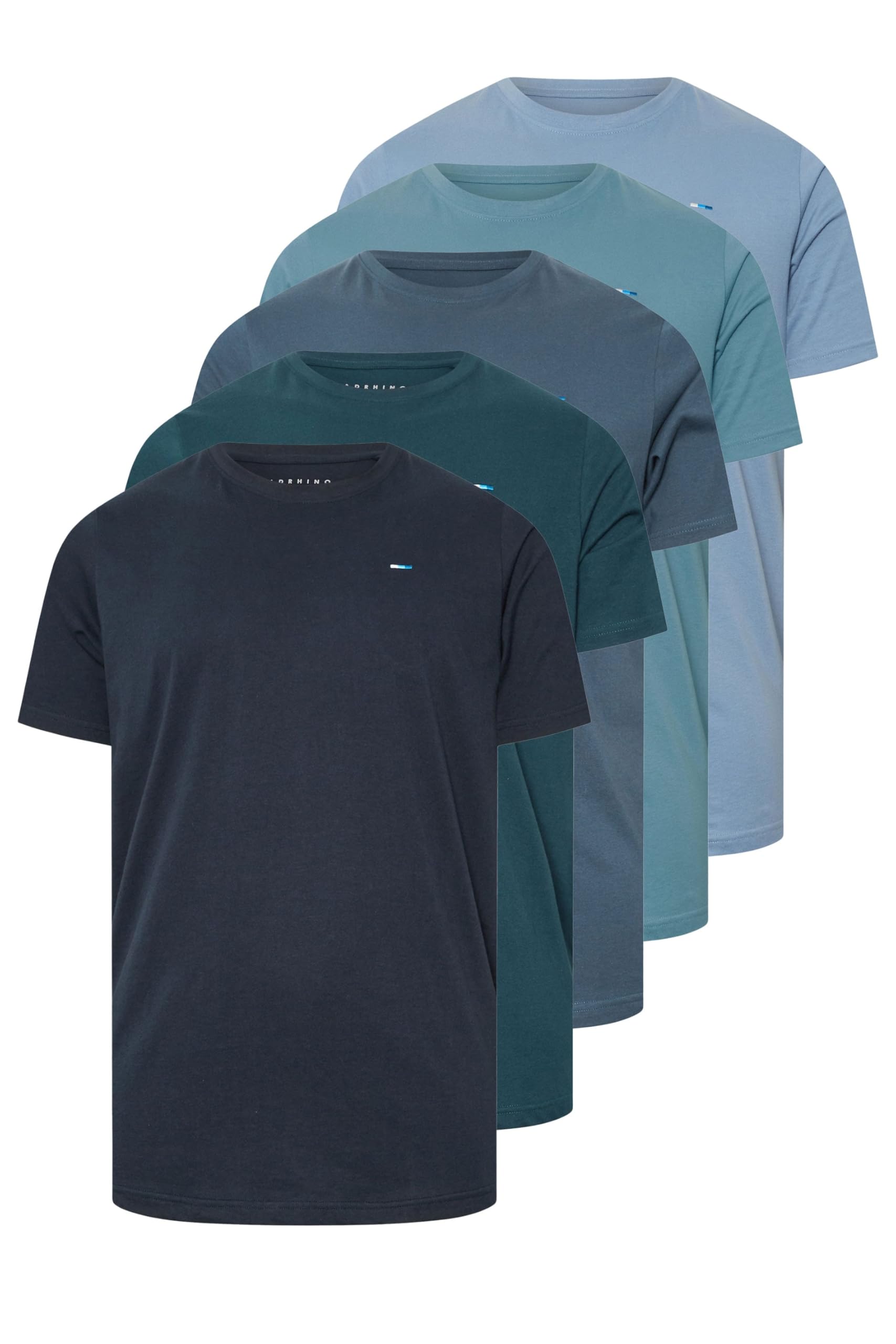 BadRhino Men's Plain T-Shirt - Dark Navy - 2XL