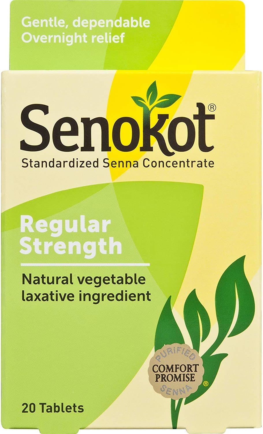 Natural Vegetable Laxative Ingredient, Tablets, 20 Count