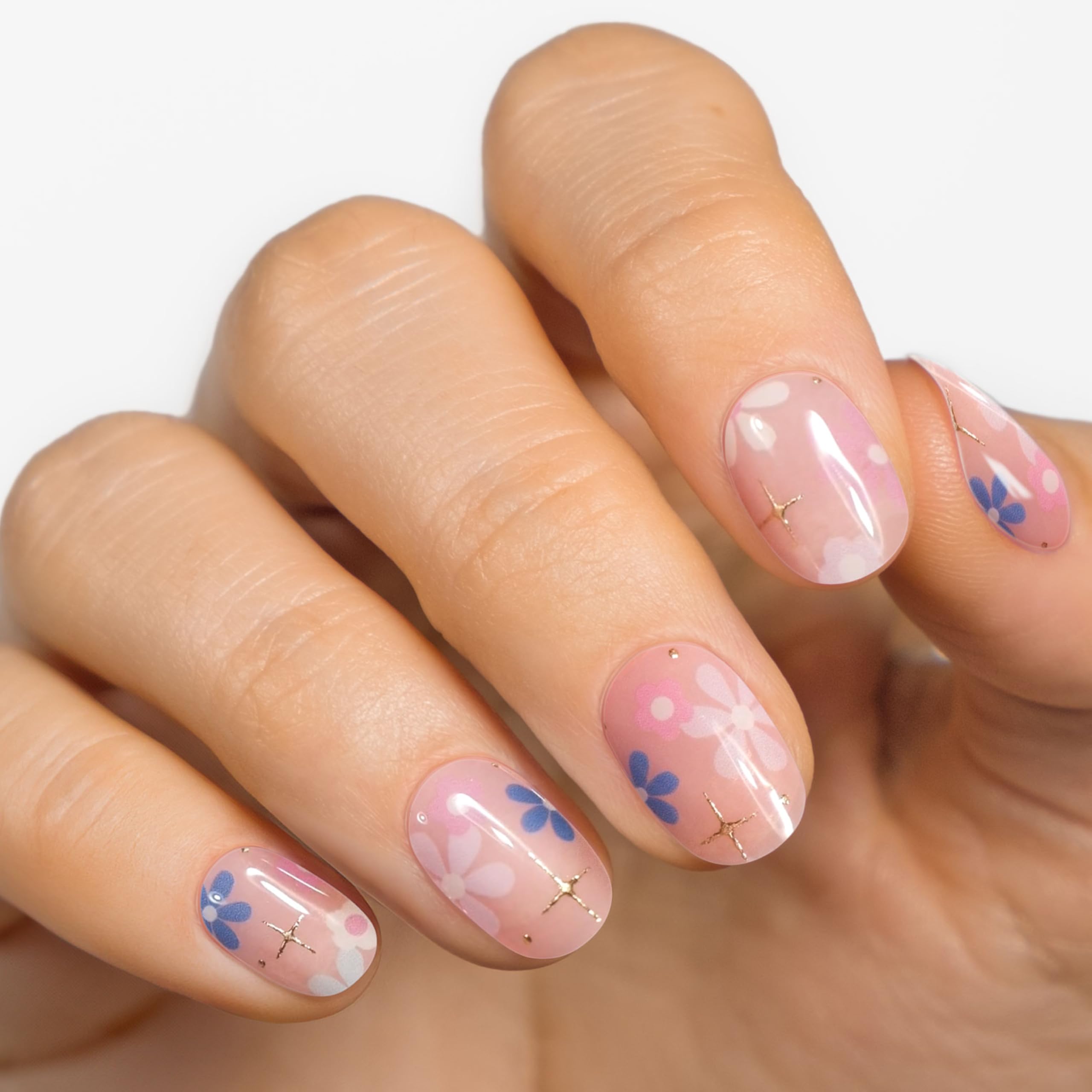 MOYOU LONDON Semi Cured Gel Nail Strips - 20 Pcs. Nail Wraps for Salon-Quality Manicure - Works with Any UV Nail Lamp - Easy to Apply, Trim, & Remove Gel Nail Stickers - Image 2