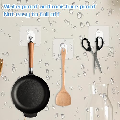 Miniatura 4 de Ouligay 20 ganchos de ventosa resistentes, ventosas para ducha, gancho de succión de acrílico transparente para baño, cocina, oficina y ventanas de