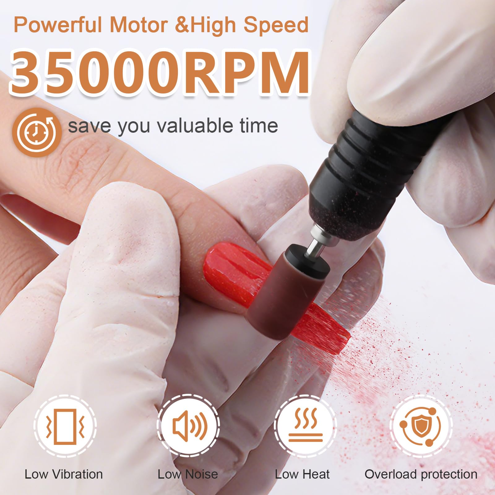 Frezarka do paznokci A2M034E2 czarna