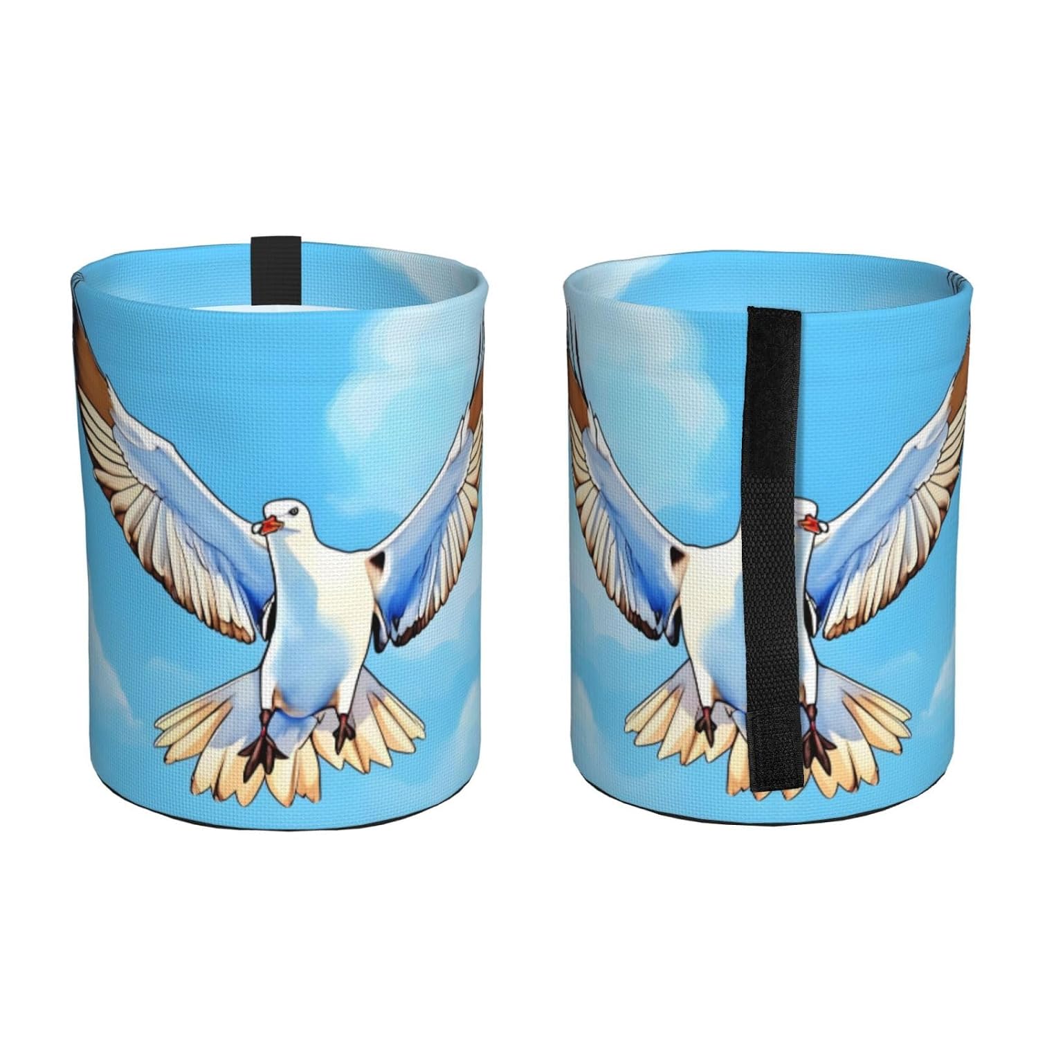 Seagulls in Flight Hanging car Trash can, Foldable car Trash can, car Storage Box Accessories, Suitable for Travel SUV Truck Sedan image 2