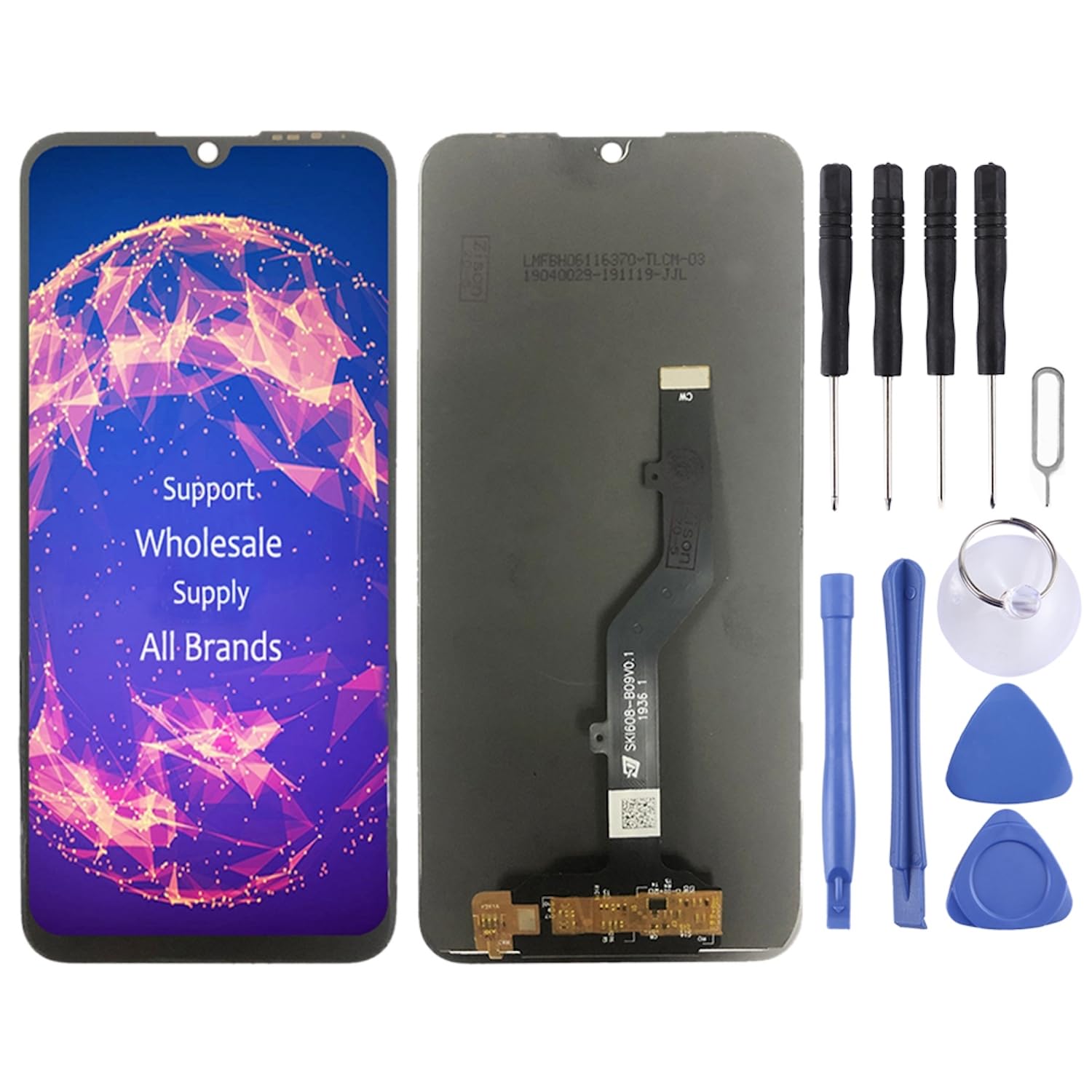 Wigento Display Mit Touch Für ZTE Blade A7 2019 – Komplettes LCD In Schwarz, Inkl. Öffnungswerkzeug