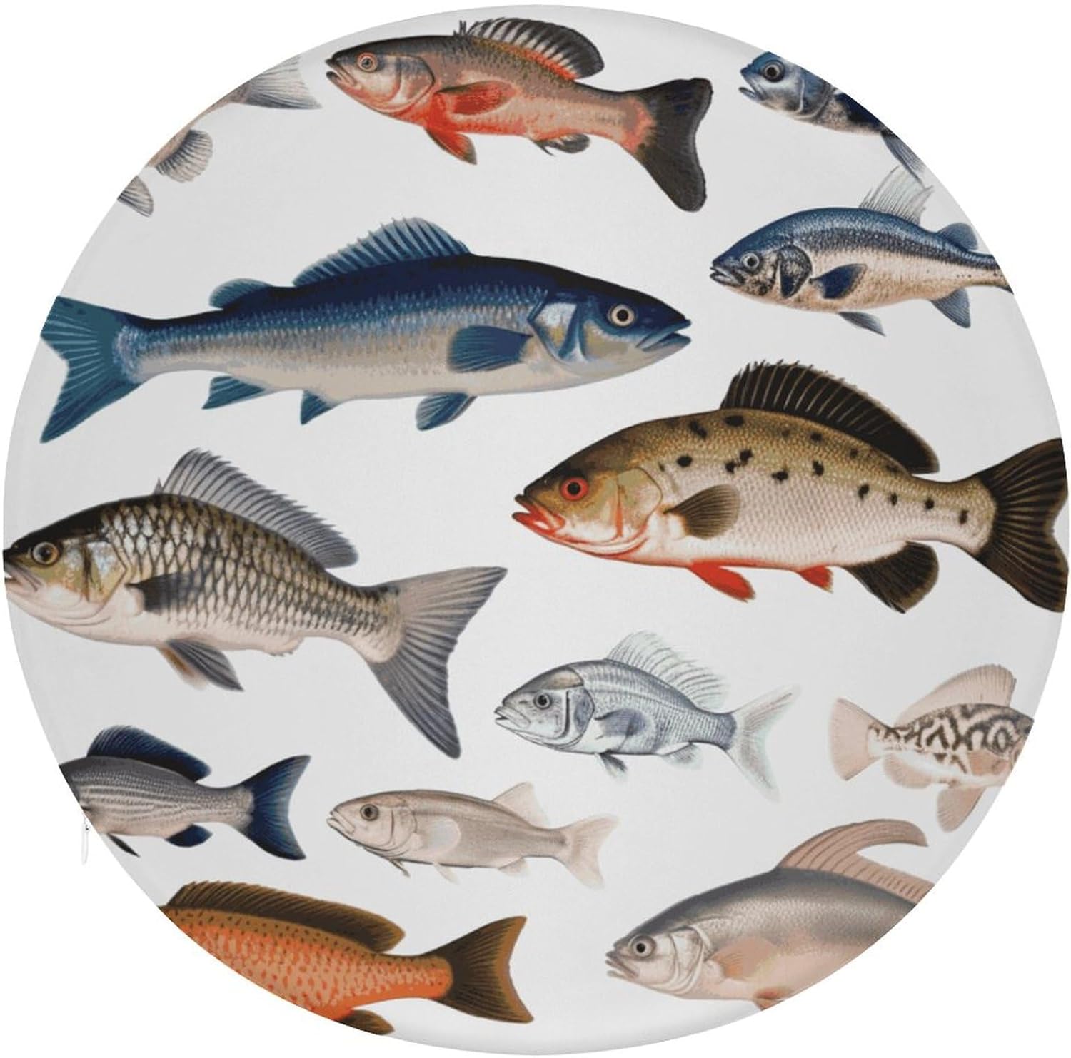 Chair Seat Covers Round Chair Covers Washable Seat Slipcovers Cushion Cover Removable Cushion Slipcover for Dining Chairs Chair Protectors Cover for Home Kitchen