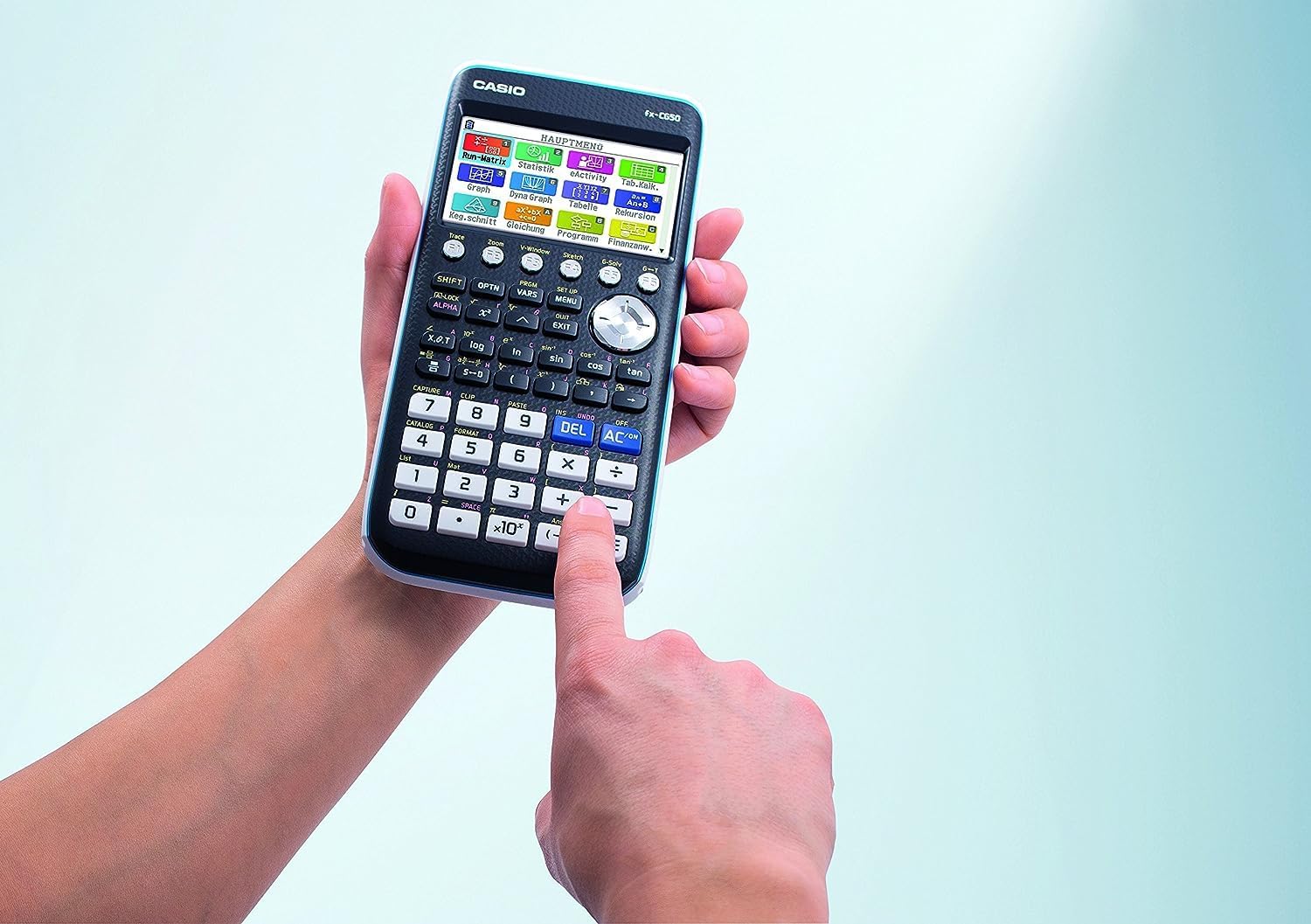Casio PRIZM FX-CG50 Graphing Calculator - 3D Graphing - Natural-VPAM, Icon Menu Display, Slide-on C