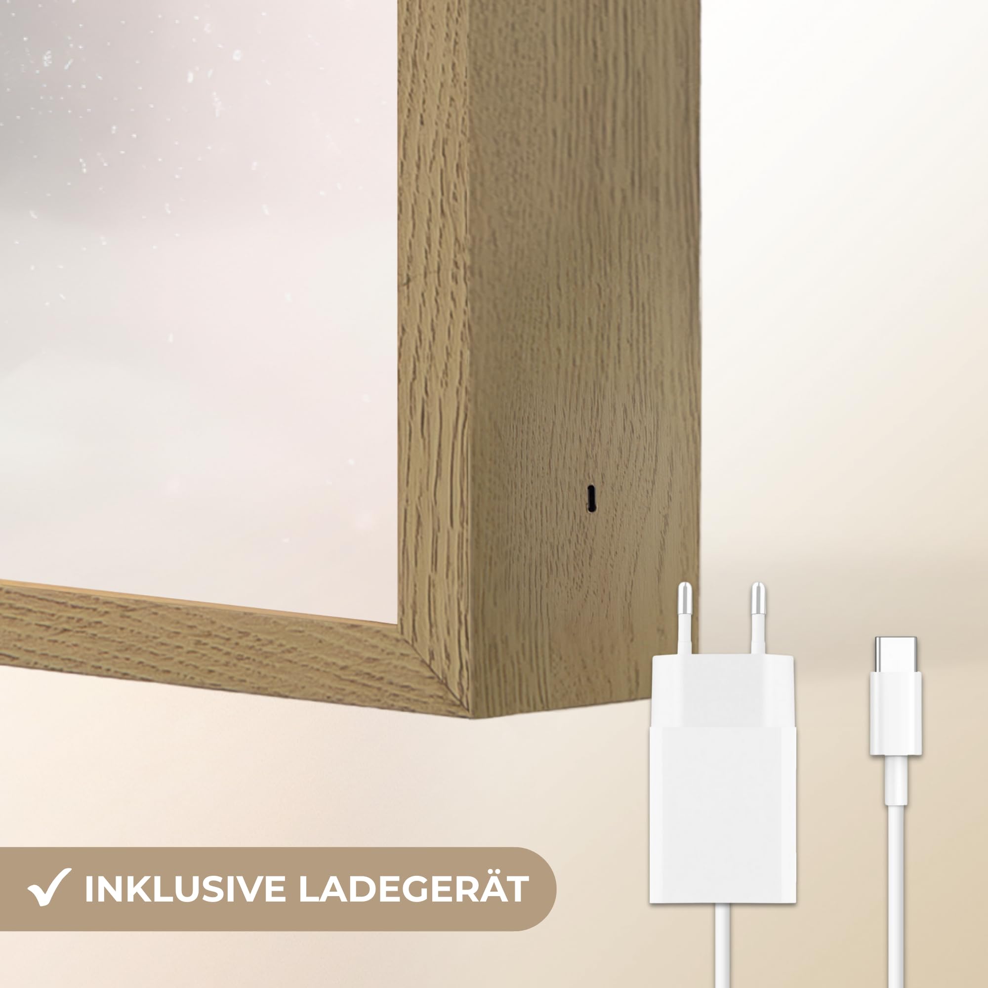 Wandleuchte Flur 100x70 cm Aufladbar Wand Lampe Wandleuchten Innen Modern LED Lampen Wandlampen Wall Light Wandlicht Wohnzimmer Wandlampe Dimmbar Häuschen - Zucker - Pastell