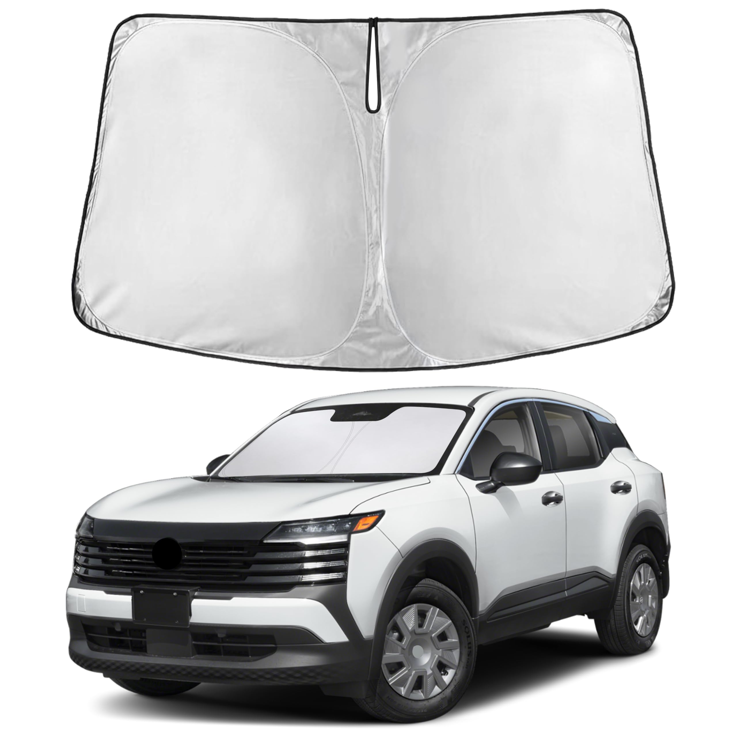 EcoNour Windshield Sunshade Compatible for Nissan Kicks 2025 2026