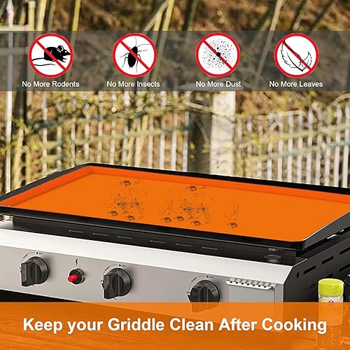 Miniatura 2 de Alfombrilla de silicona de 28 pulgadas para Blackstone, cubierta protectora de silicona para plancha de 28 pulgadas, cubierta protectora de