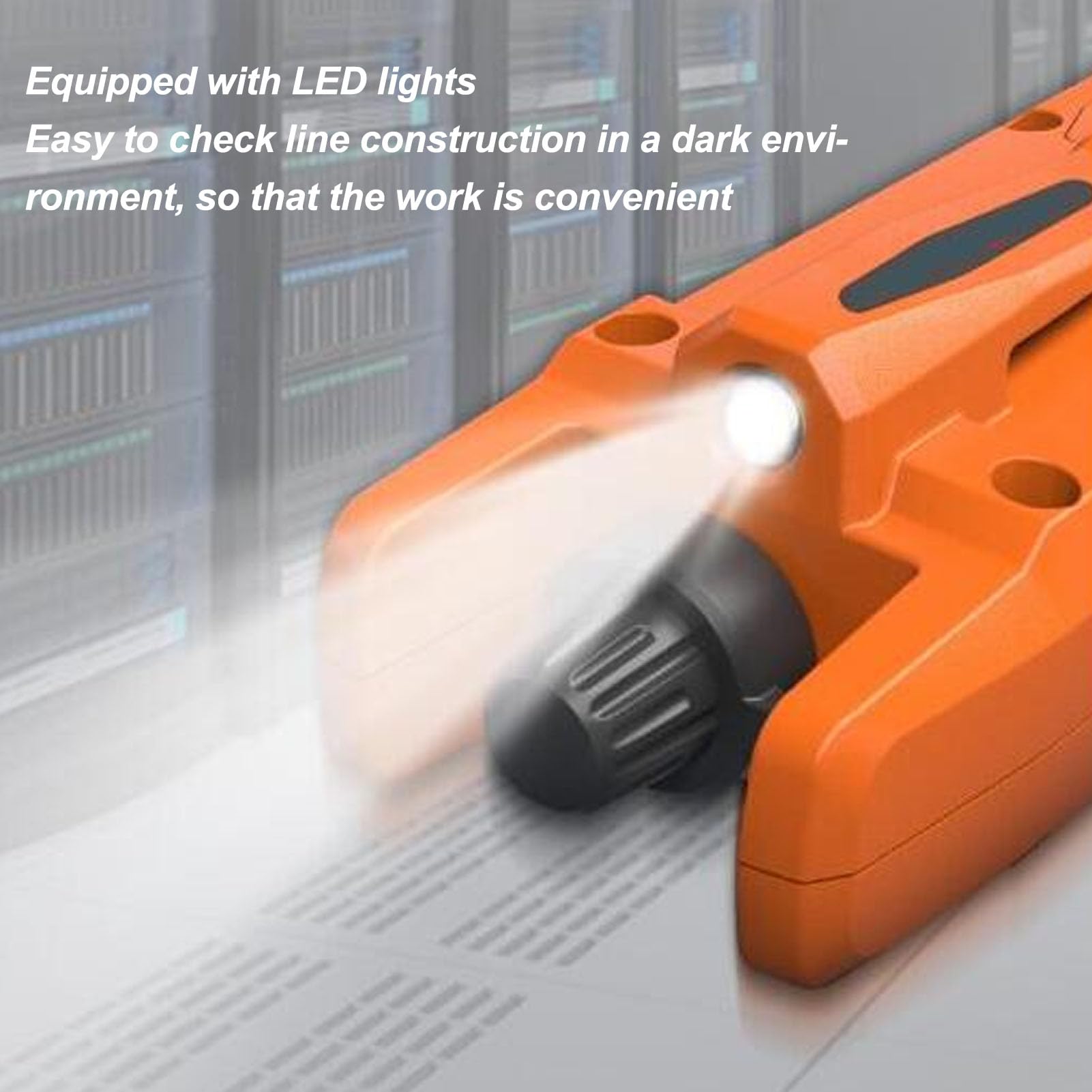 Denash Glasfaser-Leistungsmesser, Hochpräziser Glasfaserkabeltester mit LED-Licht, Schnelle Reaktion, Tragbar mit 2,5-mm-Universalschnittstelle, für FC SC ST Universalschnittstelle