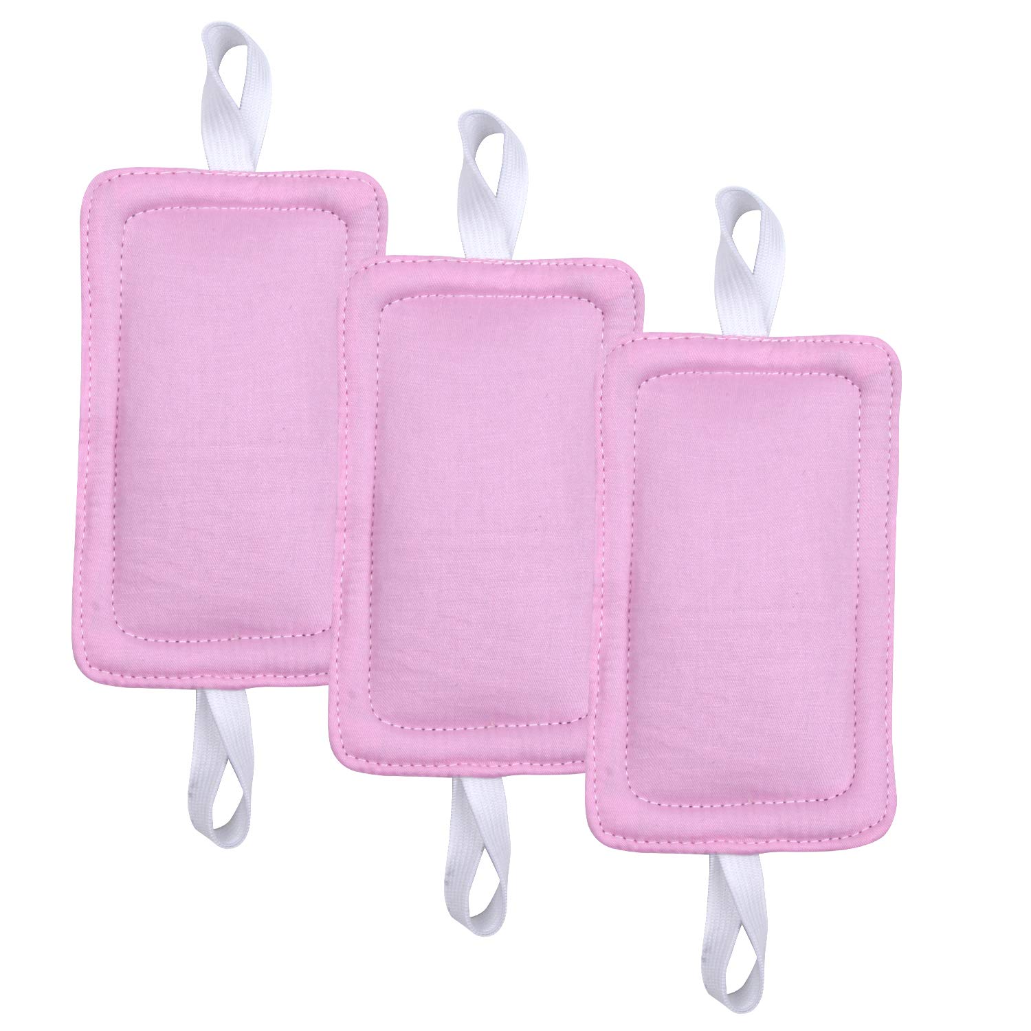 Door Silencer Door Jammer Door Closer Cushion Nursery Door Silencer Door Latch Cover 3 Pack for Noise Reducing Quiet Doors Baby Toddler Safety 3.25 x 5.5 Inch (New Pink)