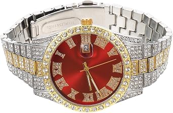Hemobllo Men Watch Diamond- Encrusted Design Wrist Watch Decorative Wrist Watch Ornament