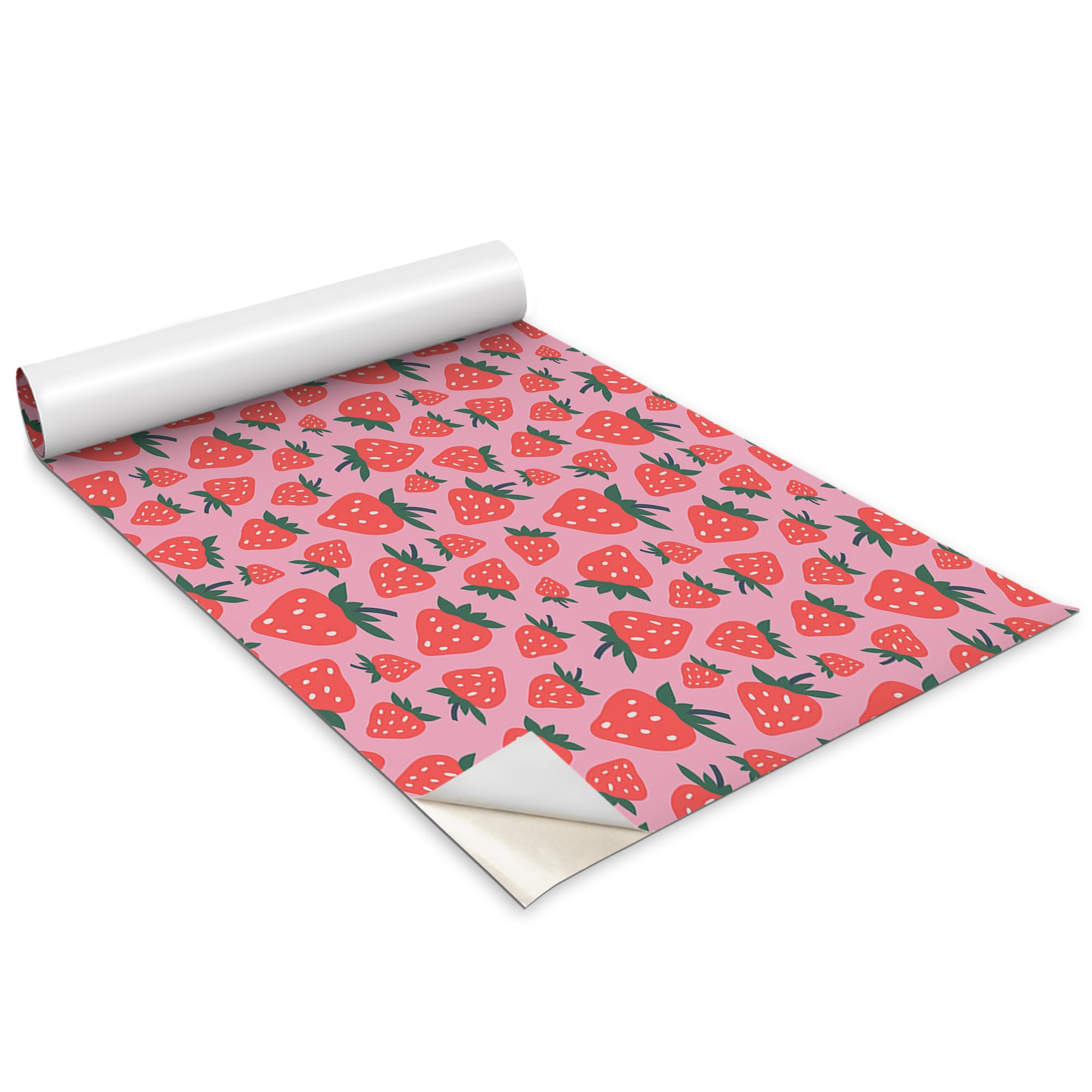 Rouleau adhésif 100x50 cm Wallfluent papier peint meuble stickers fraise