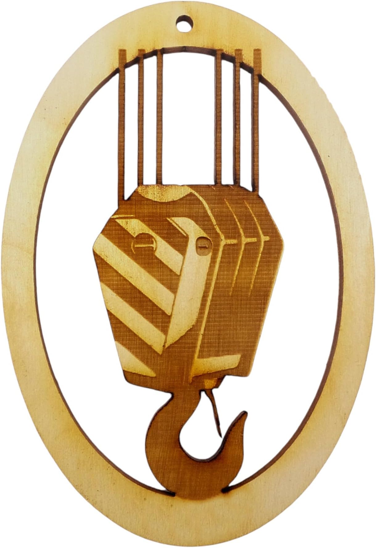 Personalized Crane Hook Ornament, Crane Operator Gifts, Heavy Equipment Christmas Ornaments, Construction Equipment Christmas Ornaments