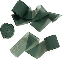 Vista 7 de Ling's moment Cinta de satén de seda, 6.7 yardas (blanco/beige) para envolver regalos, bodas, ramos florales, decoración de fiestas, cintas