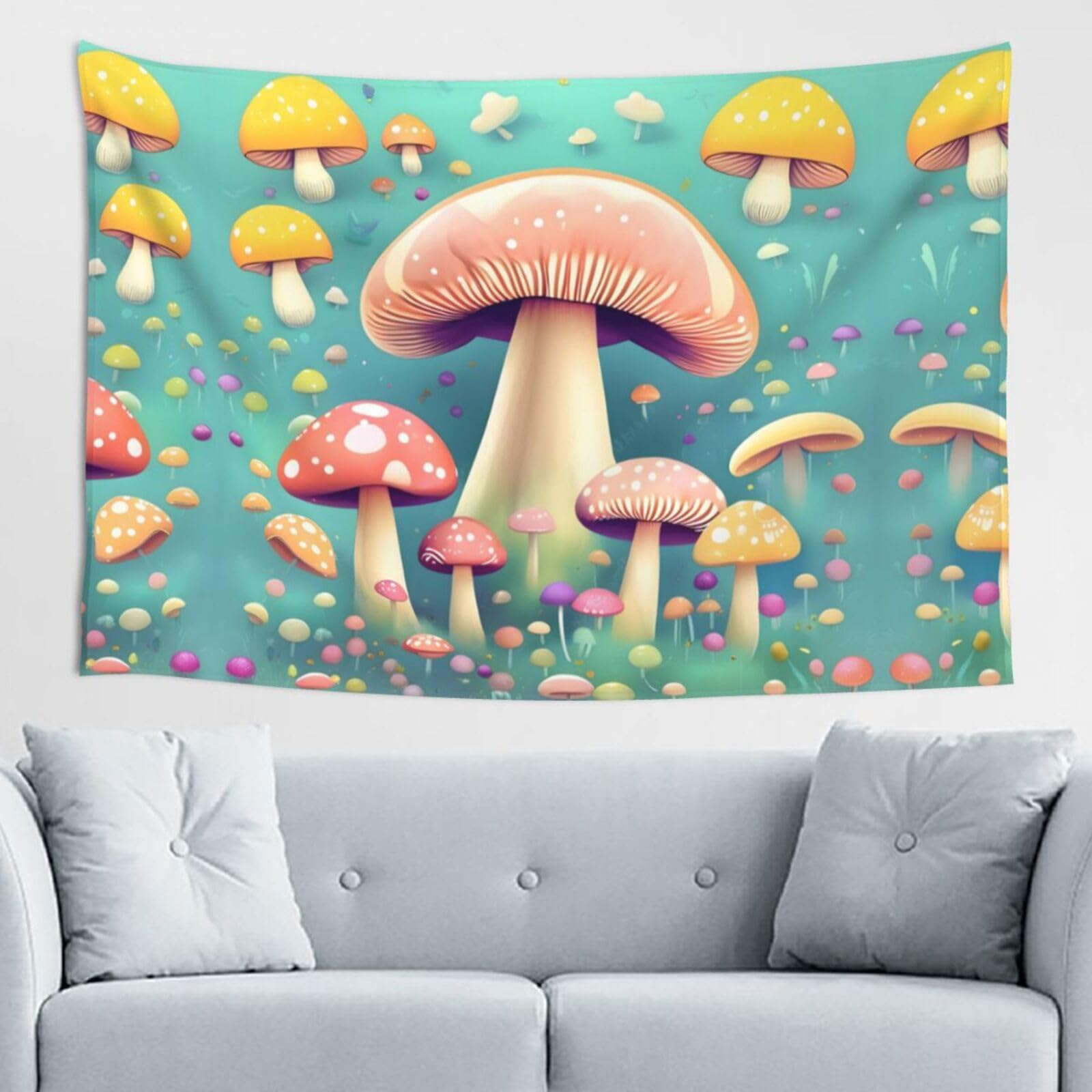 ZZYYDS Pretty little mushrooms Wall Decor Tapestry 60x40in, Wall Hanging, Home Decor, Dorm Decor, Porch Tapestry, etc.