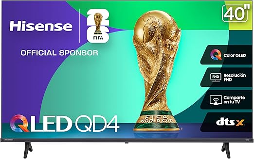 Televisión inteligente Hisense Fire TV Serie 65QD6 4K QLED de 65” | Amazon