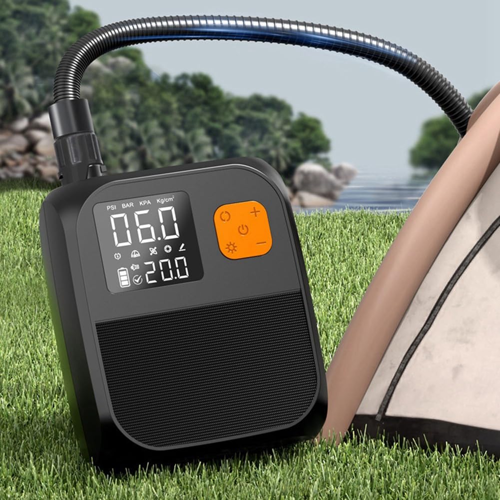Bomba de Aire Eléctrica Portátil 80W 8000mAh Inflador de Batería para de, Botes y Kayaks Bolsa Regular