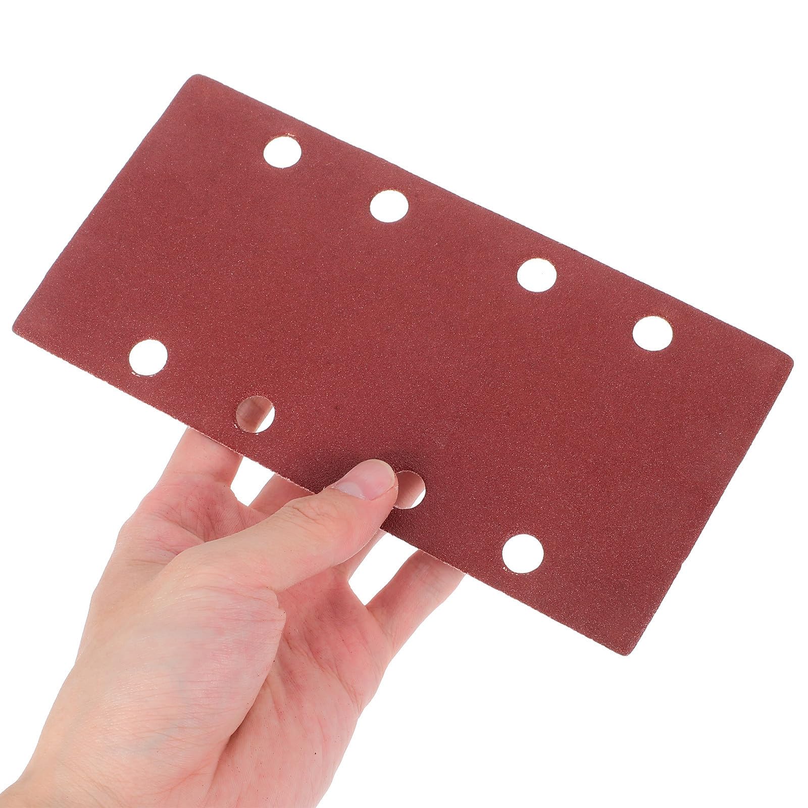 Papel de Lija Flocado Rectangular de 100 Piezas para Madera y Plástico