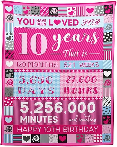 Miniatura 7 de Pink Love Rose Elements - Manta de cumpleaños para niña de 2 años, 50 x 60 pulgadas, moderna, multiusos, lavable a máquina