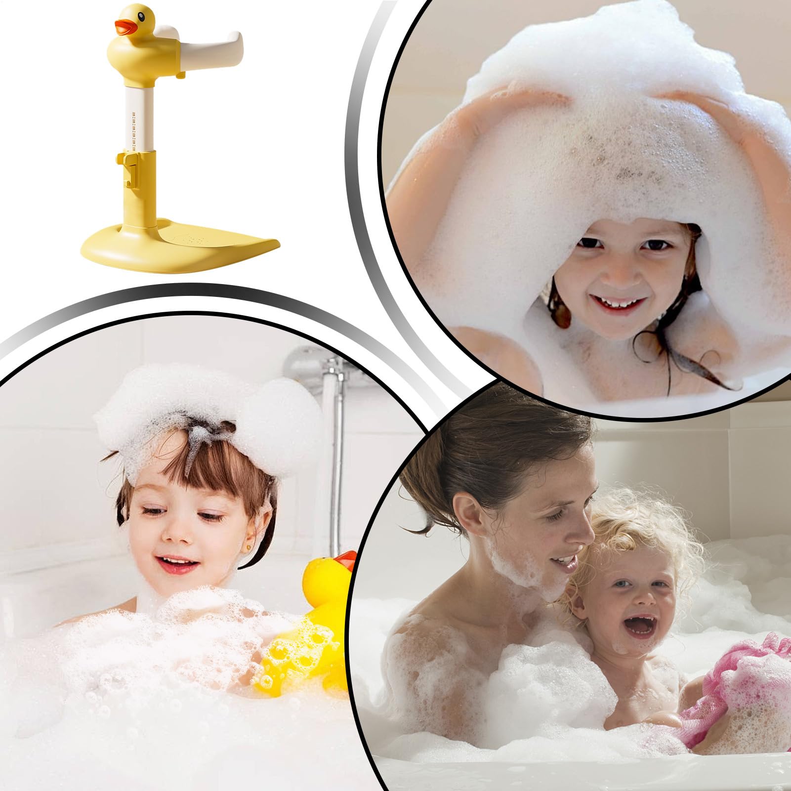 Soporte De Ducha Infantil Para Bebés Base antideslizante con altura | Soporte Ducha Vertical Infantil Para Niños 0-36 Meses, Niños, Niñas, Padres, Hogar Y Sala De
