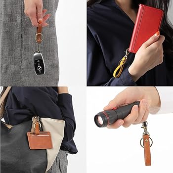 Amazon.co.jp: [CIBOLA] 高級牛革 ストラップ 革 キーホルダー 本革 鍵