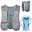Azarxis Hydration Running Vest Backpack Pack 5L for Women and Men Jogging Trail Race Marathon Cycling Hiking (Gray with 1.5L Water Bladder)