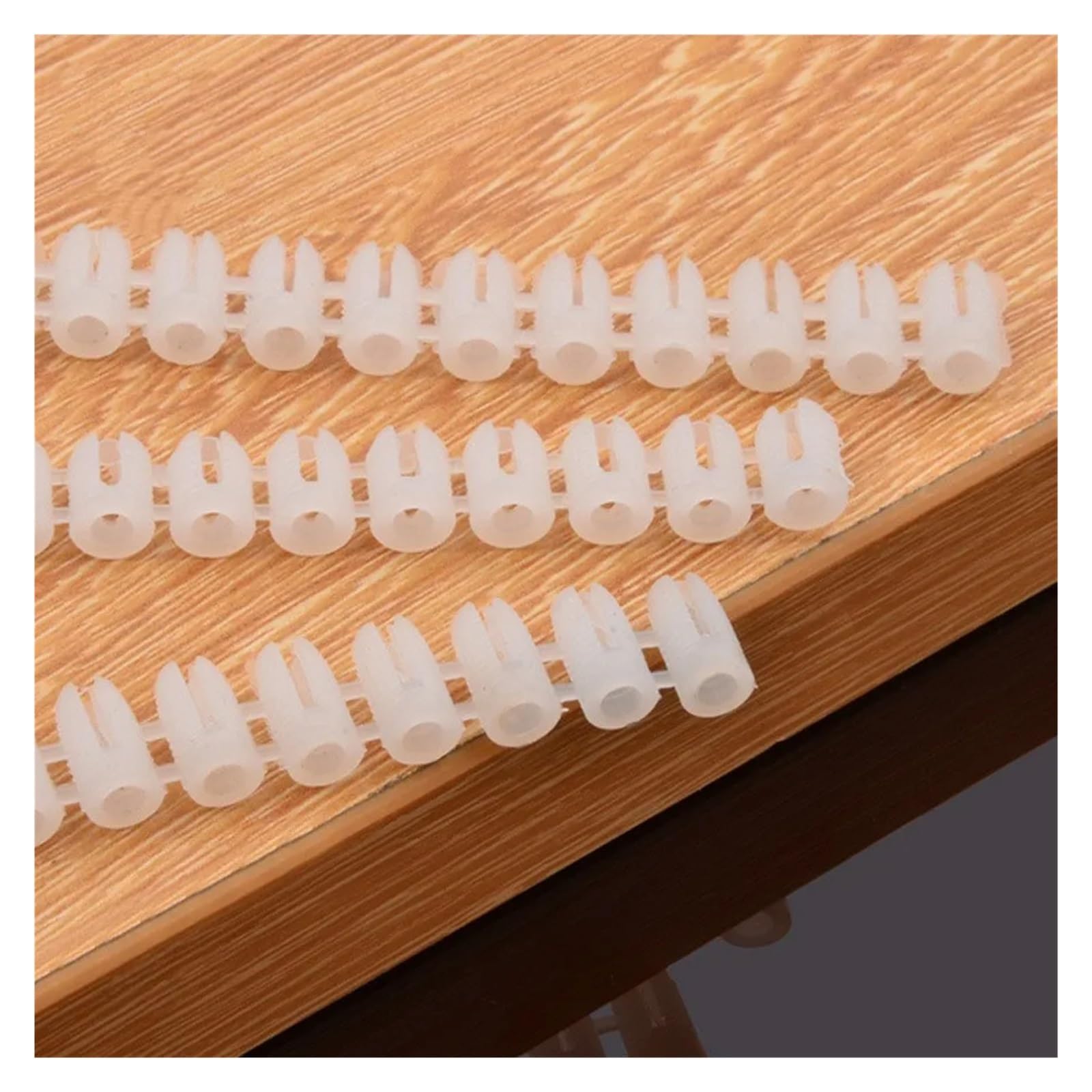 Juego de Tapones de Pared, Tacos de expansión for mampostería, de Nailon Blanco, Varios tamaños, Paquete de 25(M4*10mm)