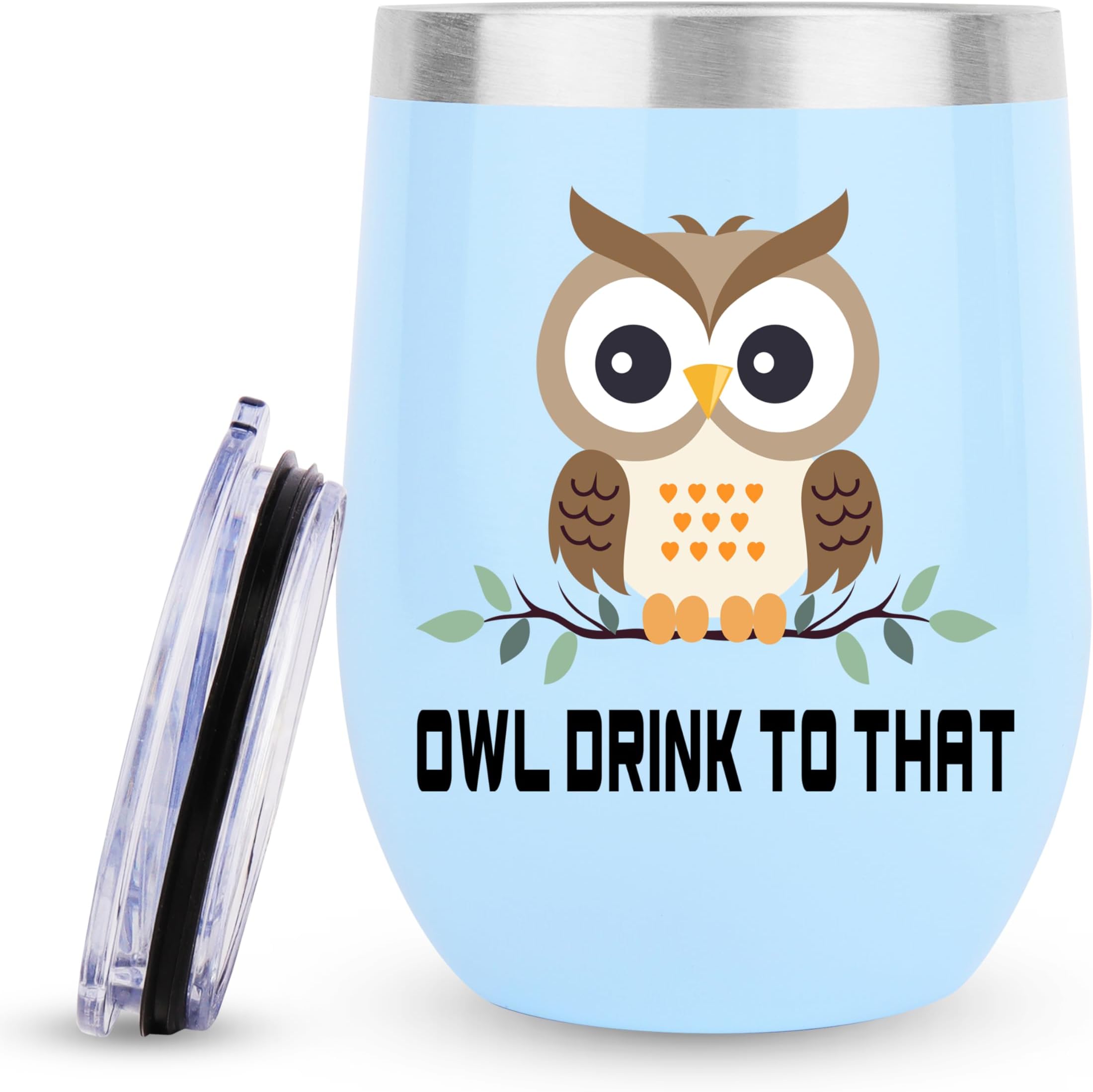 Merclix Owl Mug 12oz Owl Gifts for Women Owl Birthday Gifts for Women Owls Gifts for Women Christmas Cute Novelty Funny Gifts for Women Men Adults Friends