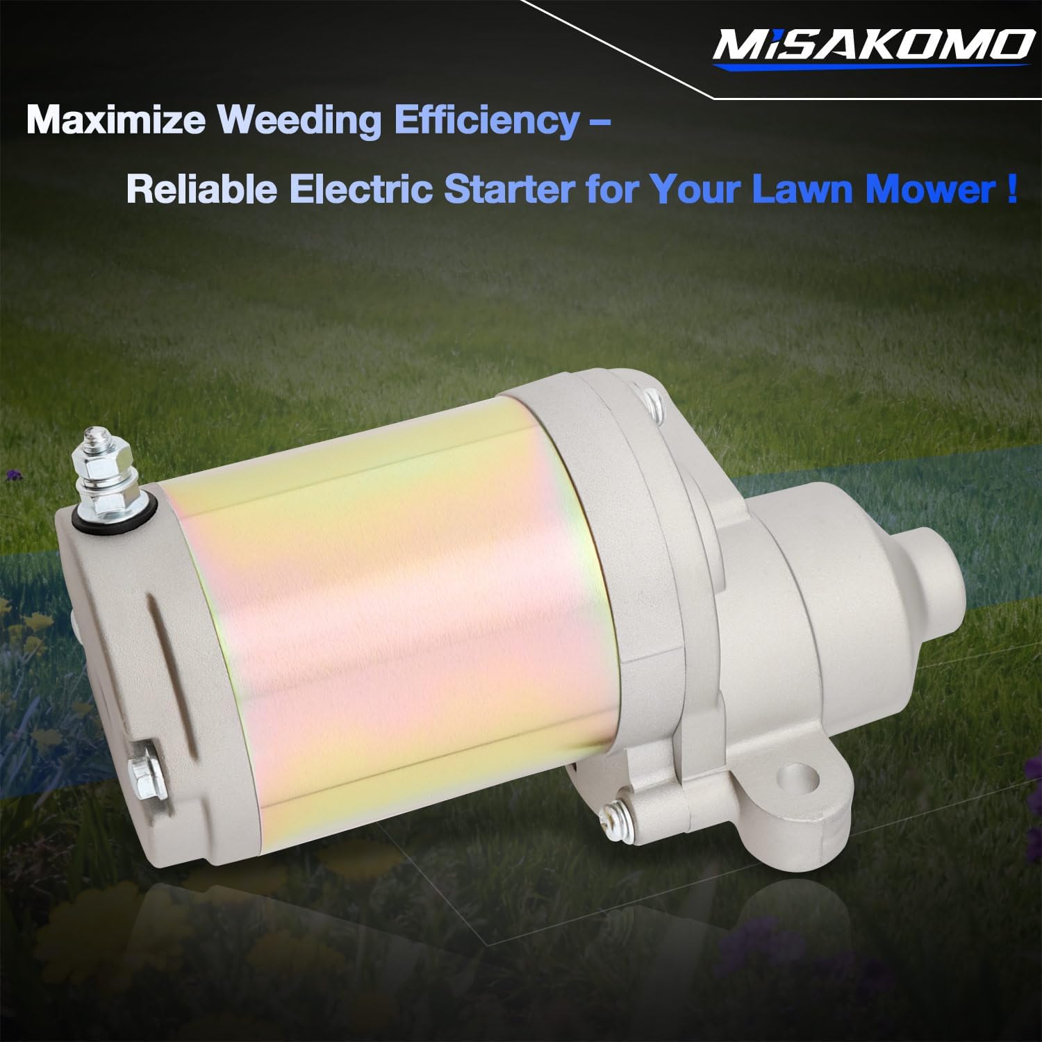 951-12207 Electric Starter Motor Compatible with MTD, Craftsman and Huskee Riding Mower Machines, Replace# 751-12207 751P12207A