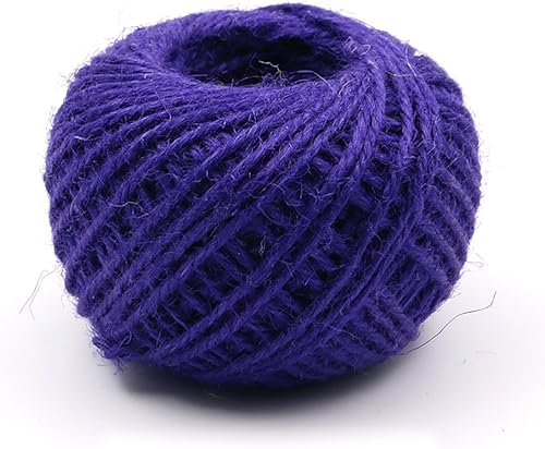 Miniatura 38 de Rollo de yute de cáñamo de 164 pies y 0.079 in para envolver regalos de Navidad, manualidades, exhibición de imágenes y adornos (marfil)