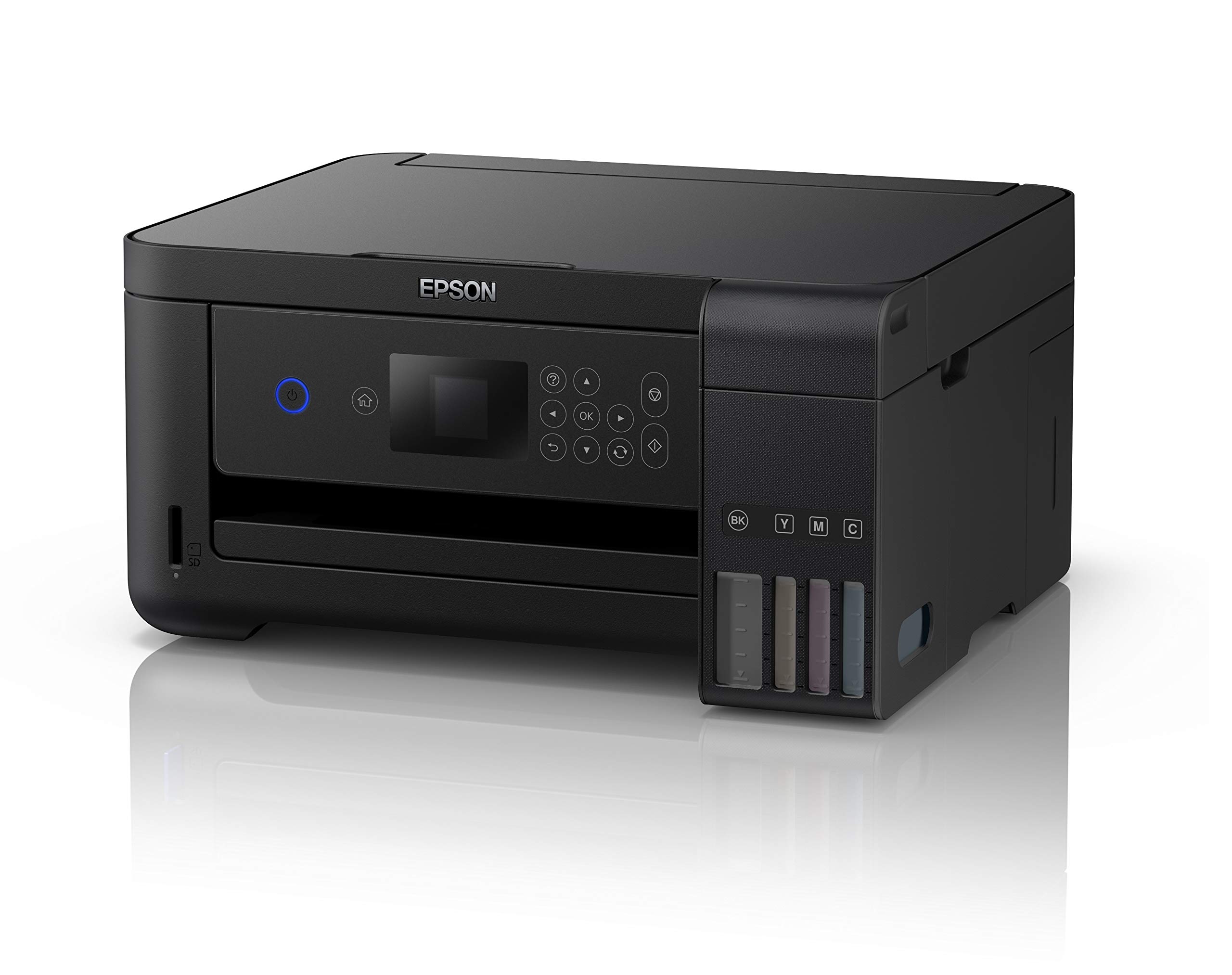 Epson EcoTank ET-2750B Impresora Wi-Fi A4 para impresión, escanear, copiar, Color Negro + Tarjeta de impresión ilimitada de 2 años