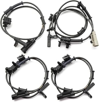 ABS Wheel Speed Sensor Front Rear Left Right Compatible with Chrysler 300, Dodge Challenger, Dodge Charger 2011 2012 2013 2014 RWD Driver and Passenger Side 4PCS