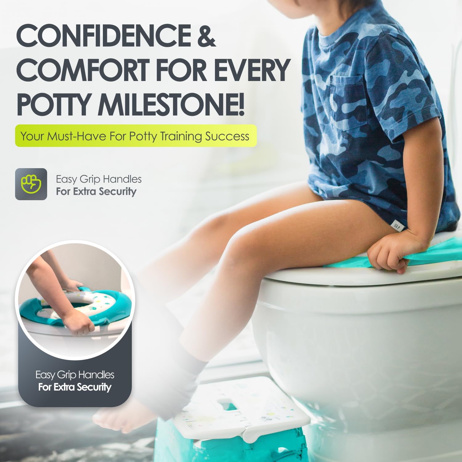 bblüv - Pöti - Support de toilette pour l'apprentissage de la propreté - Turquoise Aqua