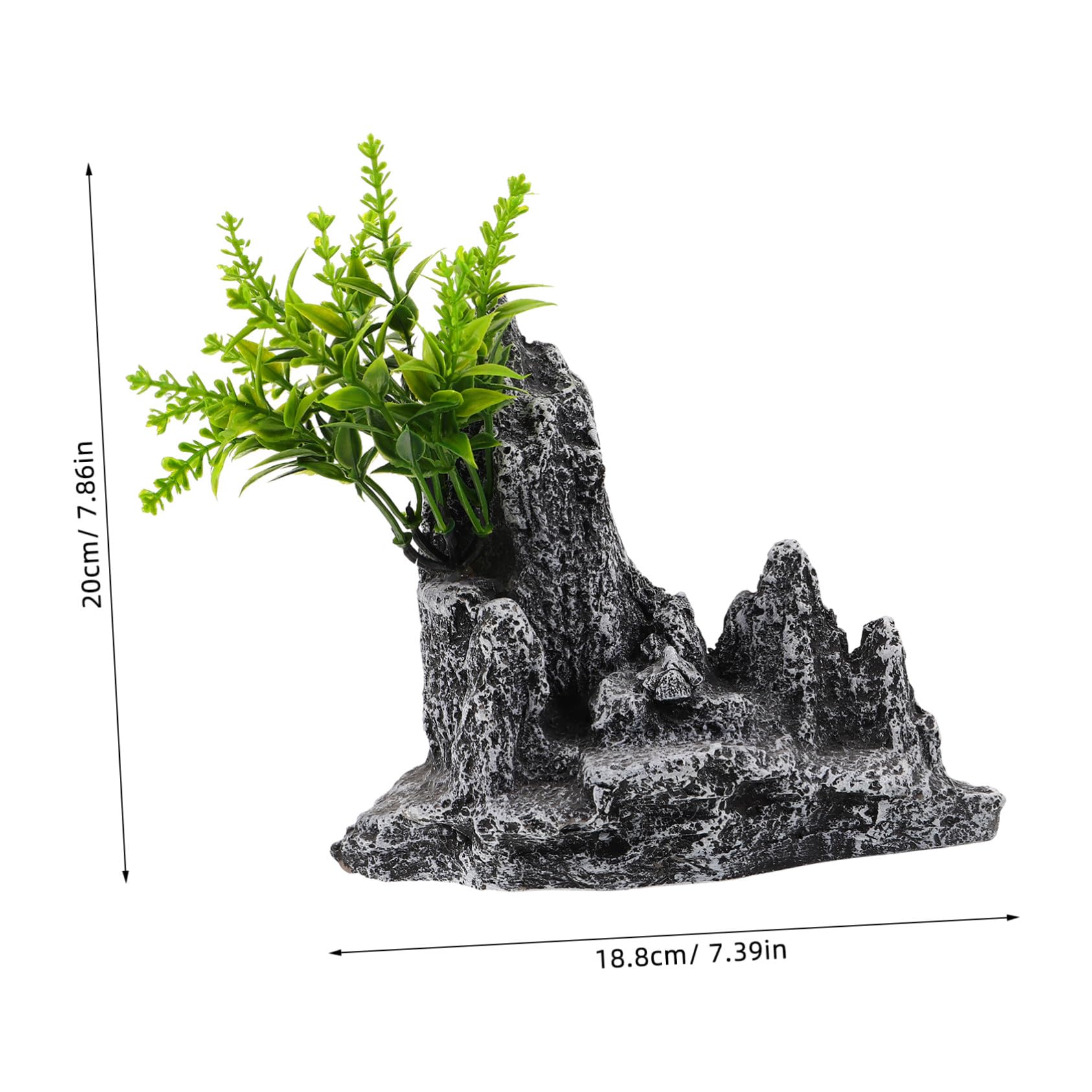 Ciieeo Sztuczna Skała Do Akwarium Mała Dekoracja Górska Odporna Uszkodzenia Do Aranżacji Pejzażu Wodnego i Ozdoby Bonsai Akwariach i Terrariach