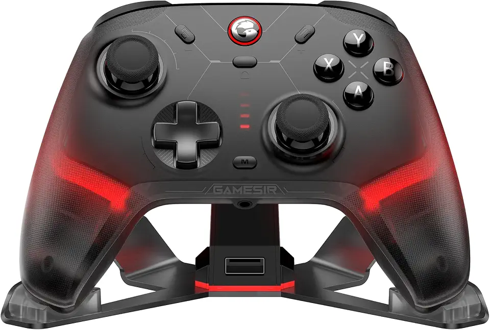 GameSir Cyclone 2 Wireless PC Controller — 1000Hz Polling Rate, TMR Joysticks, Hall Effect & Micro 2-in-1 Triggers, PC Gaming Controller for PC/Android/Switch/Switch 2 with Charging Dock (Black)
