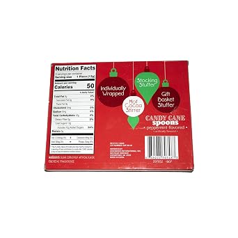 CANDY CANE Spoons, peppermint flavored, (1) box