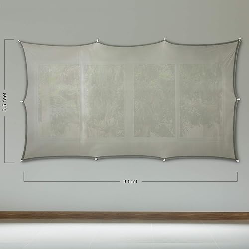 Miniatura 4 de Pantalla de retroproyección holográfica con herramientas de montaje para proyectar videos de Halloween (5.5 x 9 pies)