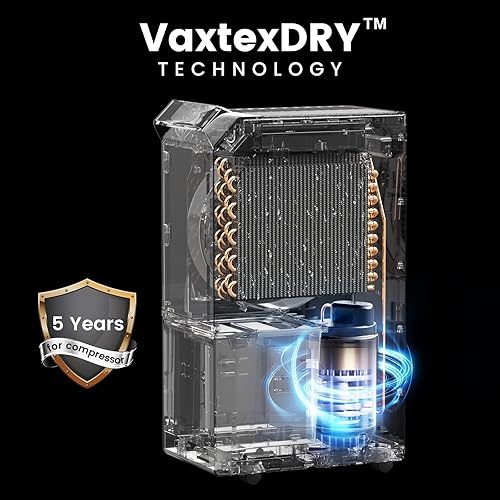 Miniatura 6 de Deshumidificador Energy Star de 1,500 pies cuadrados para sótano con manguera de drenaje, 22 pintas 2019 deshumidificadores de la serie DOE DryTank