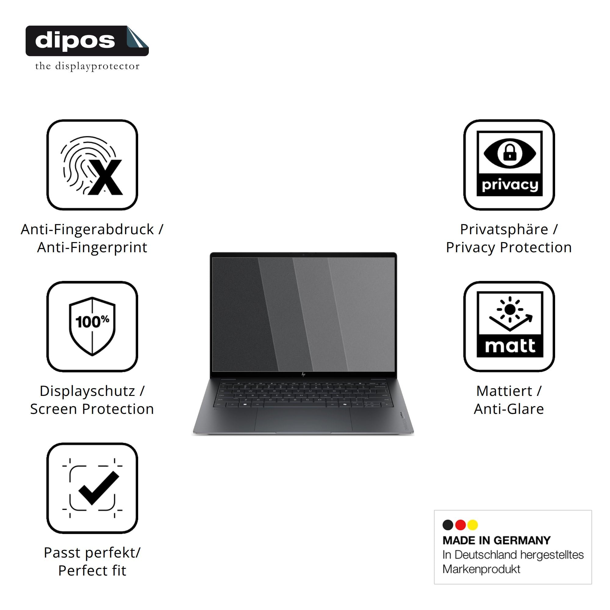 dipos Protector de Pantalla Antiespía para HP OmniBook Ultra 14-kd0771ngx | Película protectora mate, filtro de privacidad 4 vías, ajuste perfecto, antiarañazos, sin burbujas, autoadhesivo
