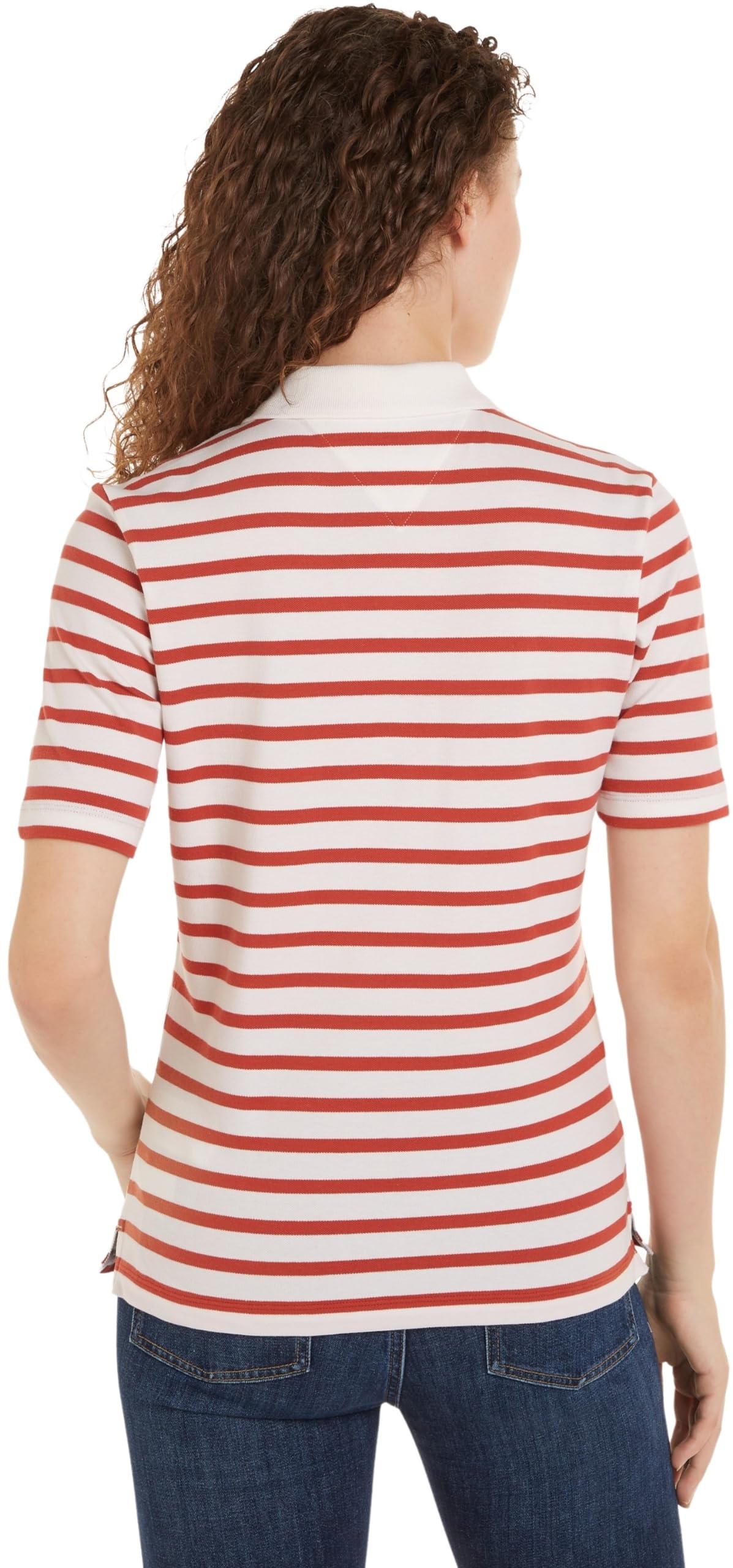 Tommy Hilfiger S/S Polos Kobiety 1985 Reg Pique Stripe Polo Ss