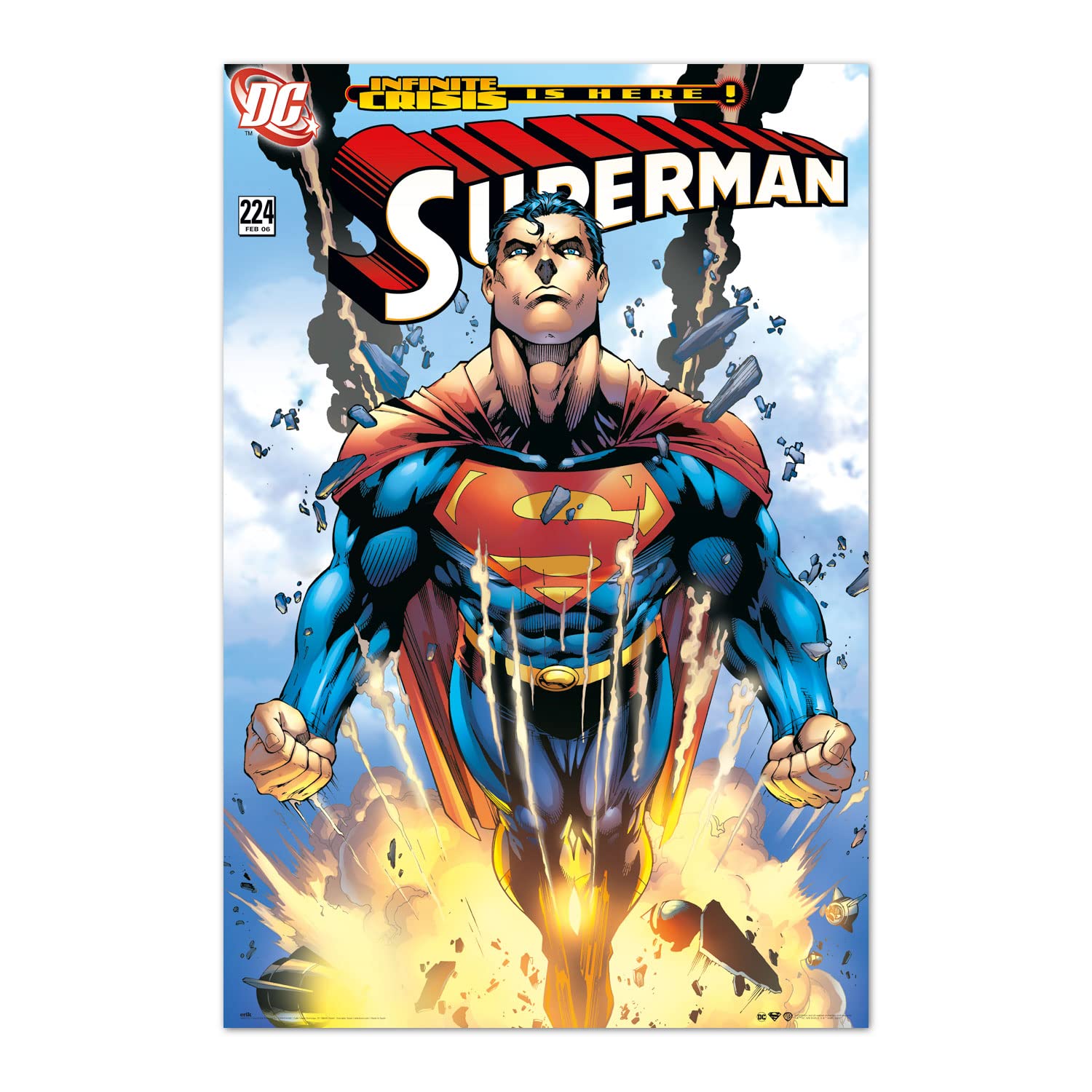 Grupo Erik Poster DC Comics Superman Infinite Crisis Is Here! - 36 x 24 inches / 91.5 x 61 cm - Shipped Rolled Up - Cool Posters, Art Poster, Wall Posters & Prints