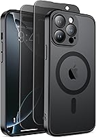 Vista 35 de Funda magnética para iPhone 17 Pro con protector de pantalla de privacidad [compatible con MagSafe] [protección de cámara] [grado militar]