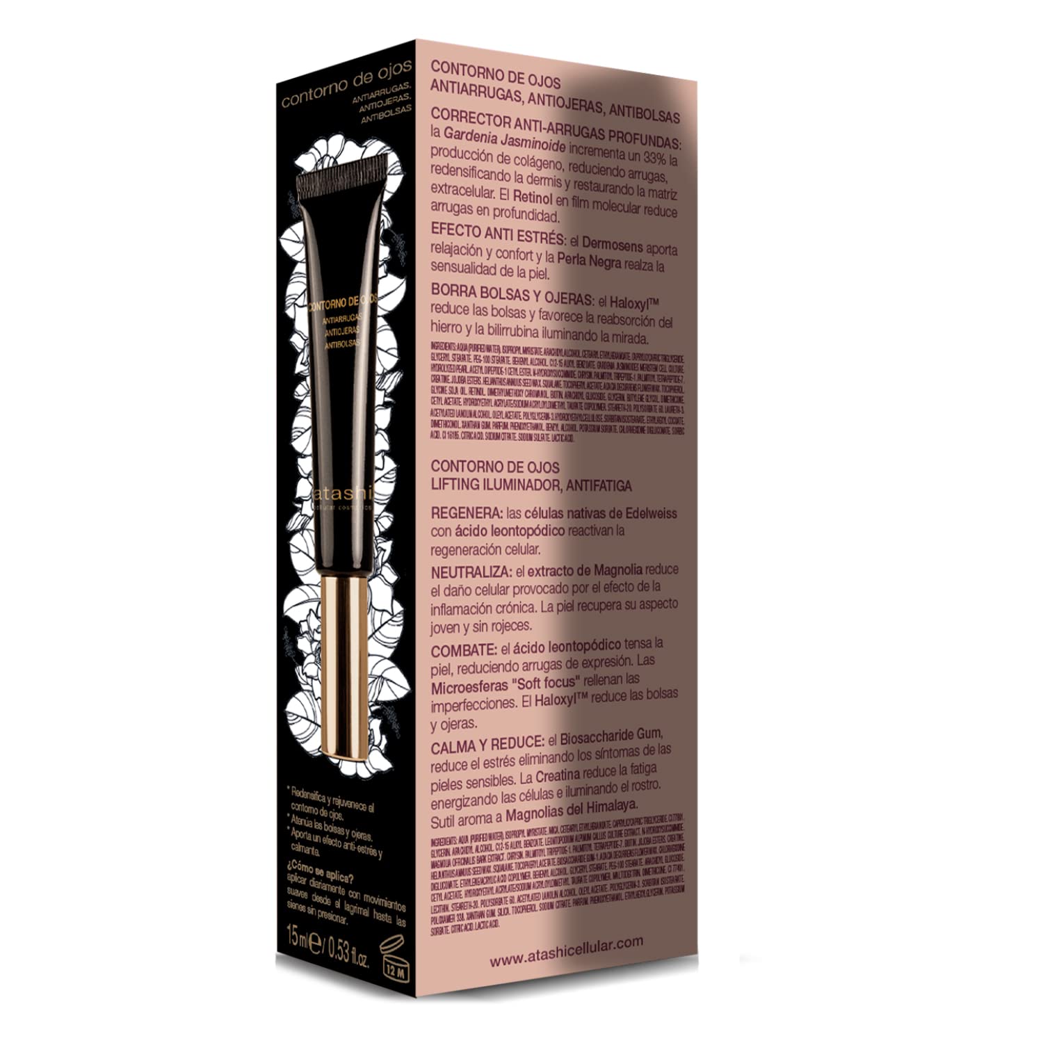 Atashi | Ritual Radiant Eye | Crema Contorno Occhi Antietà + Contorno Occhi Lifting Illuminante | 15 ml + 15 ml