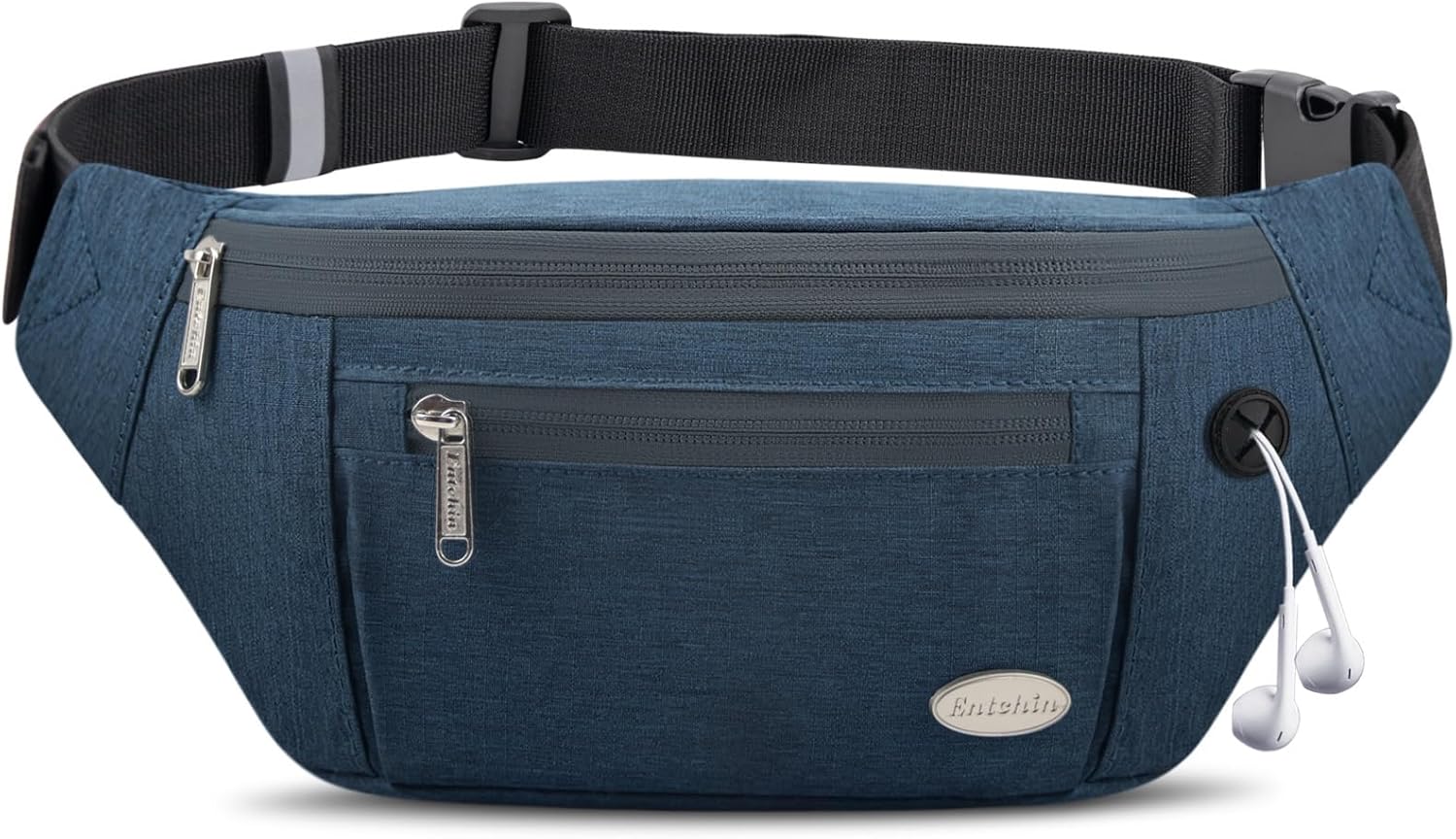 Entchin Fanny Pack for Women Men,Crossbody Belt Bag with 4-Zipper Pockets,Adjustable Waist Bag Pack,One of the Most Popular Travel Essential Gifts for Walking,Traveling,Cycling - Image 9