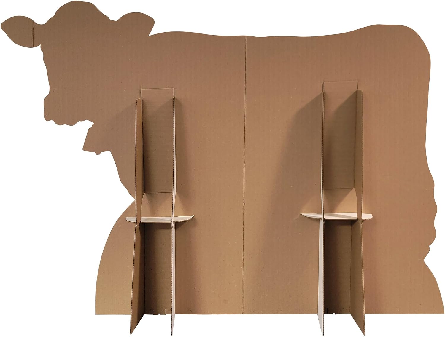 Beistle Cow Stand-Up – Freestanding Farm Animal Cutout with Easel, Realistic Dairy Cattle Decoration, Photo Prop for Barnyard Themes, Country Events, Rodeo Themes & Western Party Décor, 3' 4" x 4' 8"
