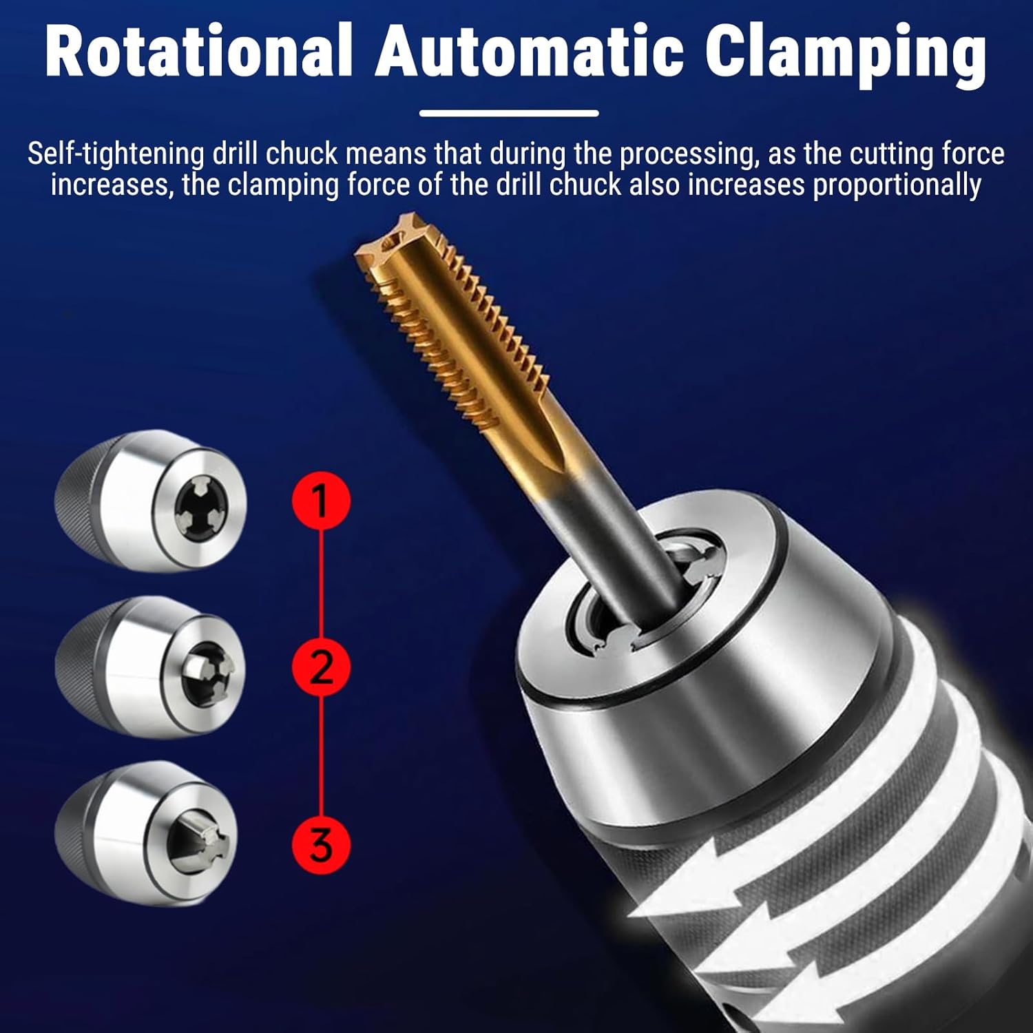 B16 Drill Chuck 1/2 Inch 1-13 mm Self-Tightening Chuck Steel Keyless Chuck for Column Drill, Milling Machines and Lathes