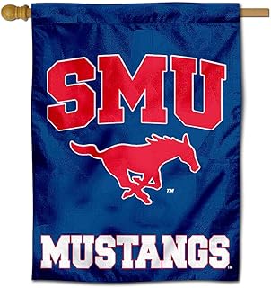 Southern Methodist Mustangs House Flag Banner