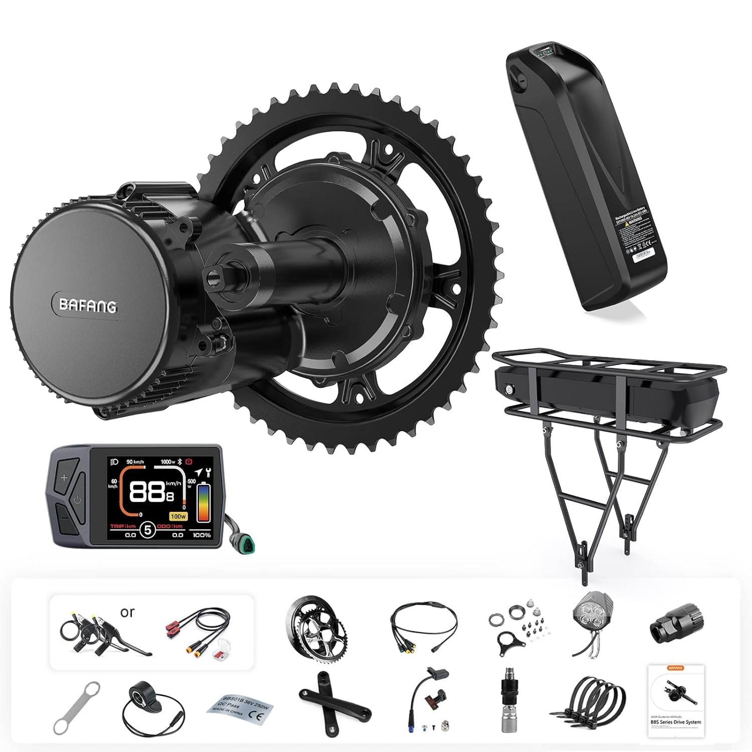 Amazon.com : BAFANG BBS02B / BBS-HD Mid Drive Motor Kit,36V/48V