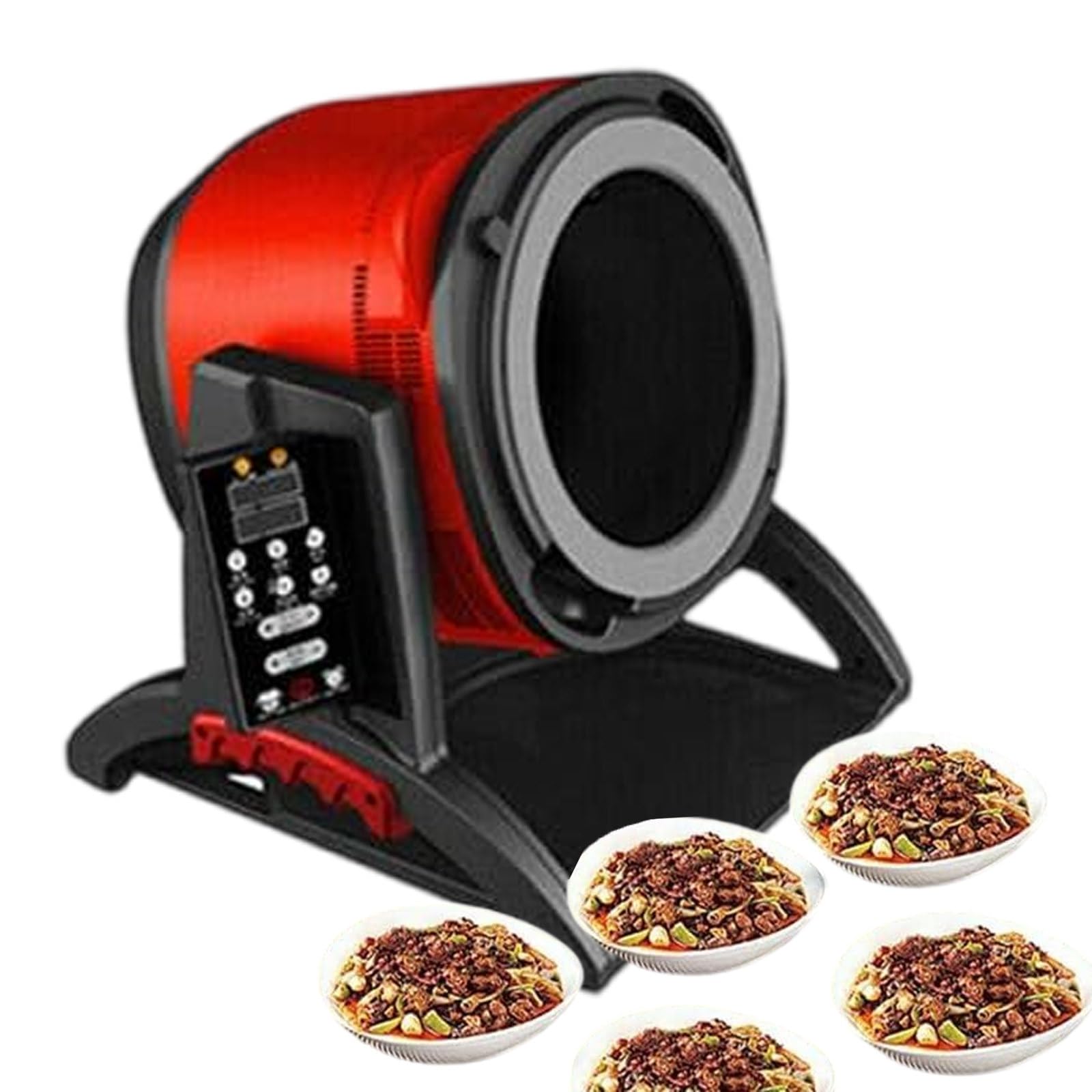 2200W Automatic Cooking Machine 360 Rotatable Stir Fry Robot Slow Cooker with Folding Display for Soup Frying Stewing
